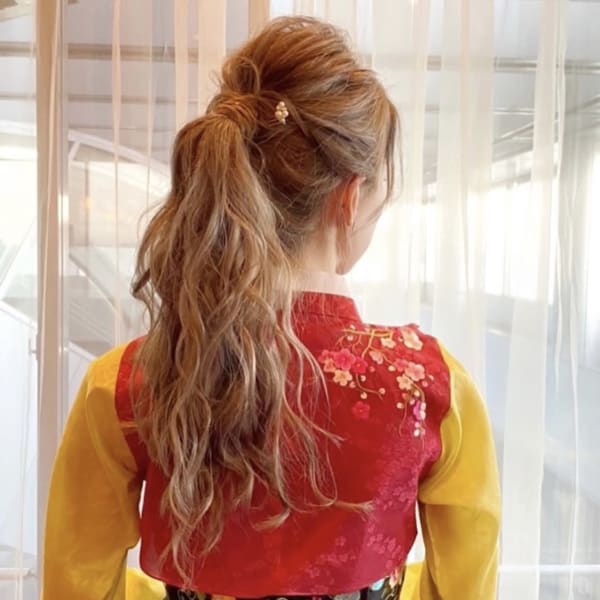 結婚式 チマチョゴリ用ヘアアレンジ