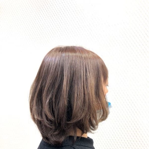 大人ミディアム/ショコラベージュ/30代40代50代/小顔/