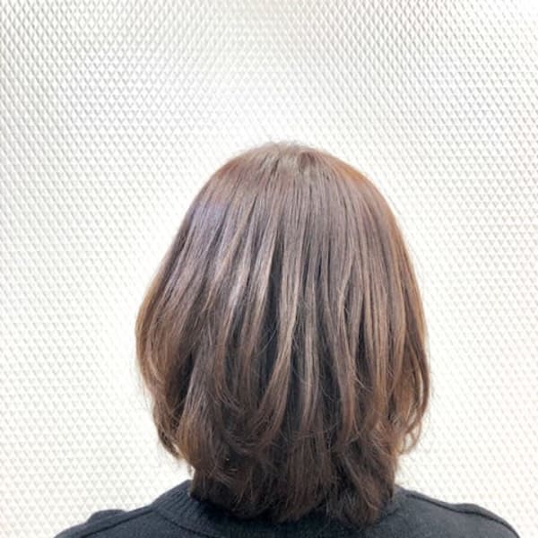 大人ミディアム/ショコラベージュ/30代40代50代/小顔/