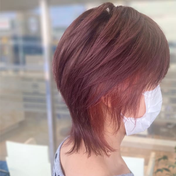 イヤリングカラー×ピンク