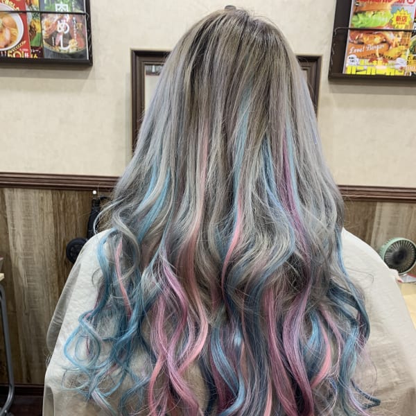 エクステを使用したスタイルです