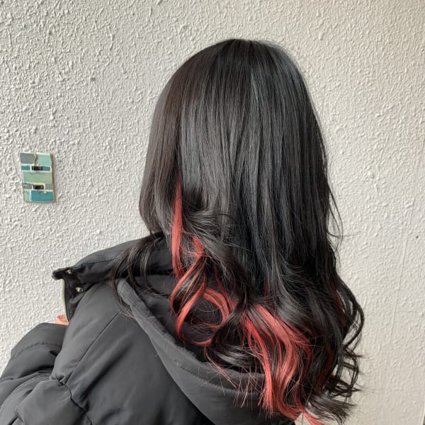 エクステを使用したスタイルです