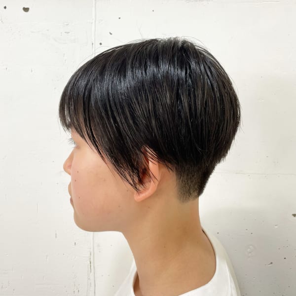 刈り上げ×ミニマムショート