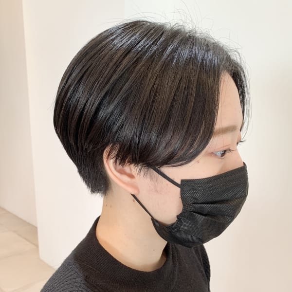 【表参道sheta/堅田】黒髪でキマるハンサムショート