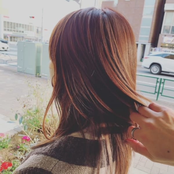 ブリーチなし 透明感抜群のペールピンク