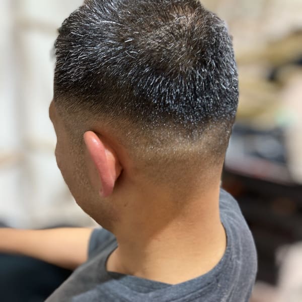メンズボウズスタイル フェード0.8ミリ