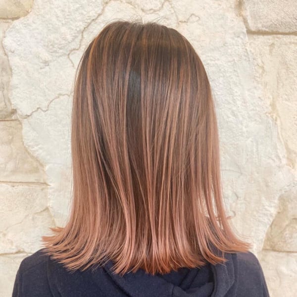 ピンクオレンジカラー