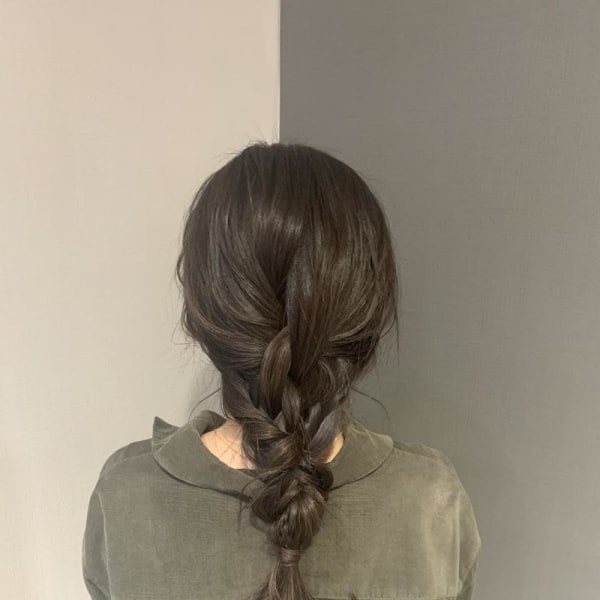 三つ編みと四つ編み○アレンジ○