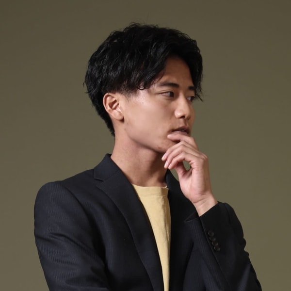 #スリークショート#センターパート#メンズカット#ガレット梅