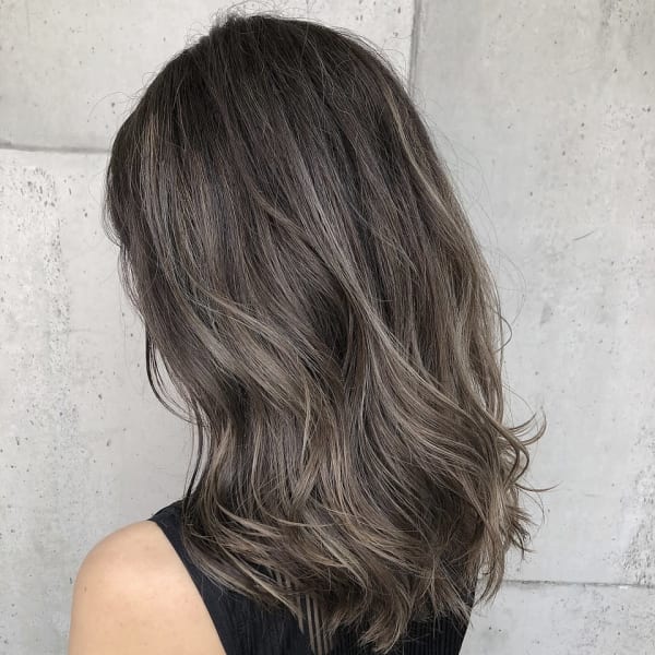 Rumor×暗髪・3Dハイライトカラー【ヌーディベージュ】