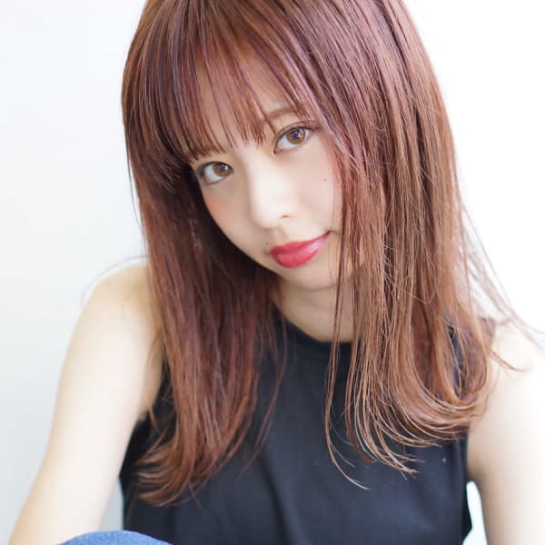 Rumor【ピンクカラー×３Dカラー】ピンクアッシュジグザグ