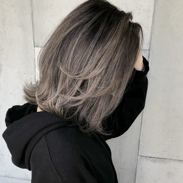 Rumor×バレイヤージュカラー【アッシュグレージュ】