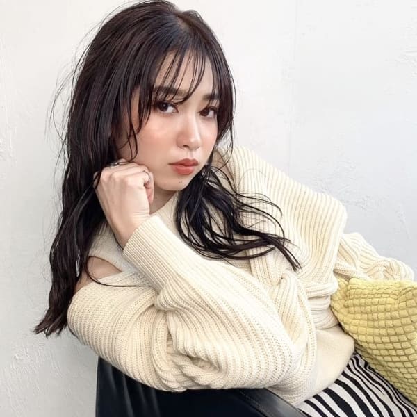 Rumor×【暗髪ハイライト３Dカラー】アッシュ