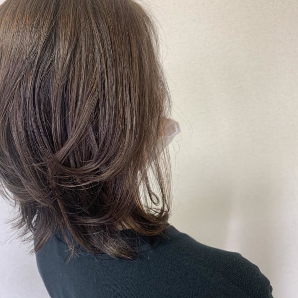 白髪ぼかしハイライト