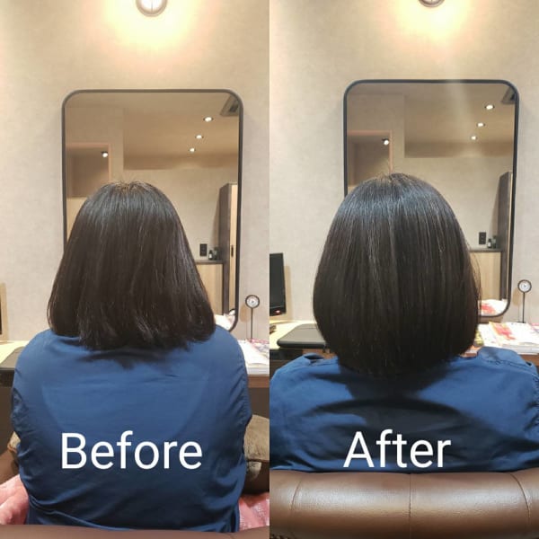 オススメ順 50代 黒髪 ミディアムの髪型 ヘアスタイル 楽天ビューティ
