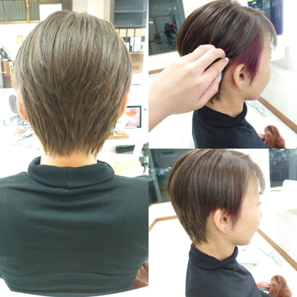 ショートヘアスタイル