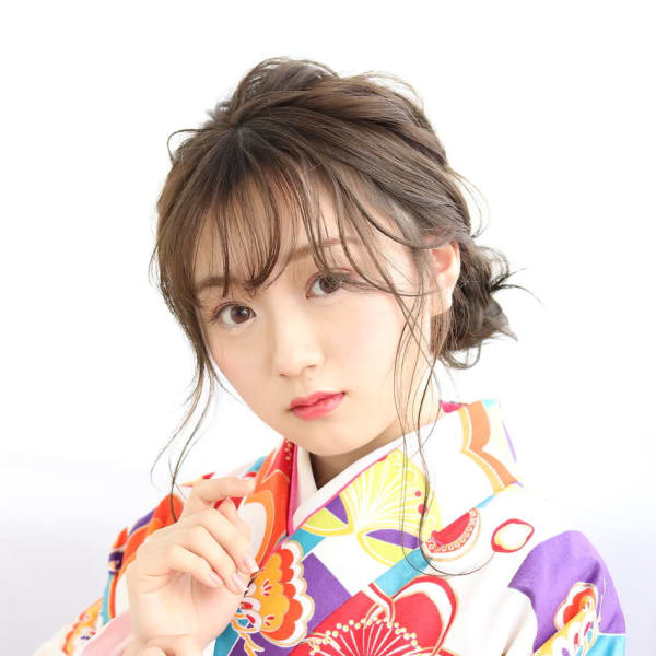 【lagoon 田辺佳菜】着物×袴＊もこもこサイドアップ