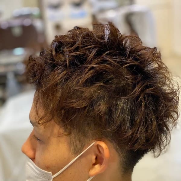 豊橋ビーシャイン★ツーブロック&スパイラルパーマ|LUCIDOSTYLE B-SHINE