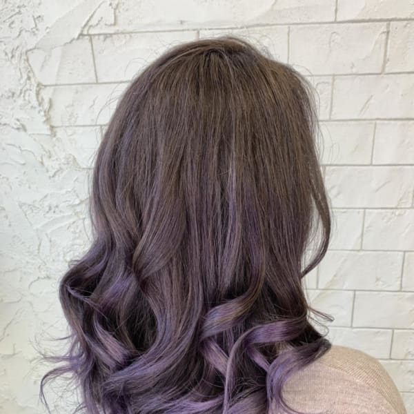 色落ち可愛いモーブグラデーション