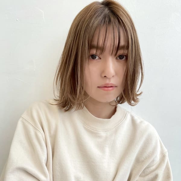 大人ナチュラルなボブ