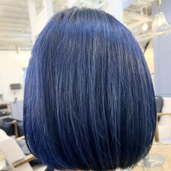 ネイビーブルーボブ