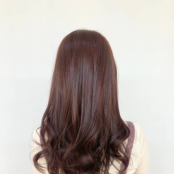 ロング/ワンカール/ブラウン/30代40代/デジタルパーマ
