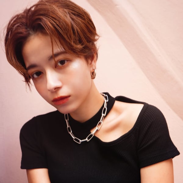 【La fith】 センターパート×ハンサムショート