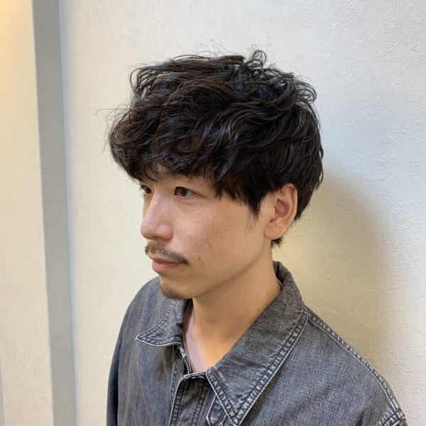 ウェーブカジュアルショート