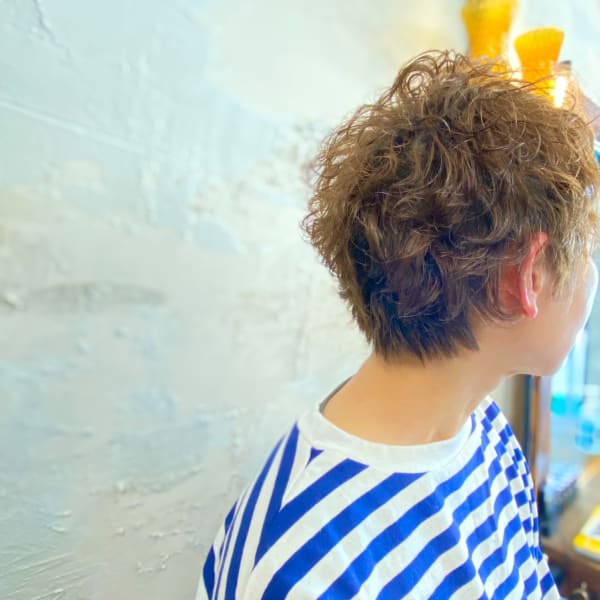 海外の子供風ベリーショートパーマ