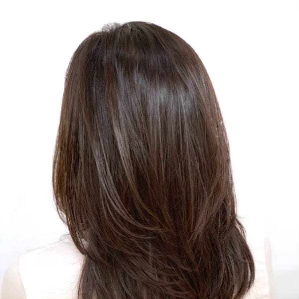 前上がり/小顔/ウルフレイヤー/白髪染め/30代40代