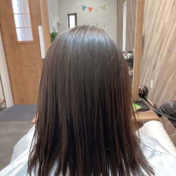 オススメ順 10代 縮毛矯正 黒髪 ミディアムの髪型 ヘアスタイル 楽天ビューティ