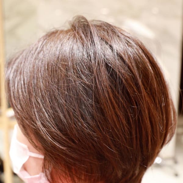 トップのぺたんこ解消ボブ