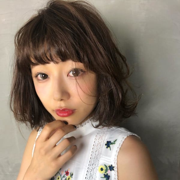 愛されゆるふわボブ #エアリーミディ#黒髪|PROGRESS 荻窪店