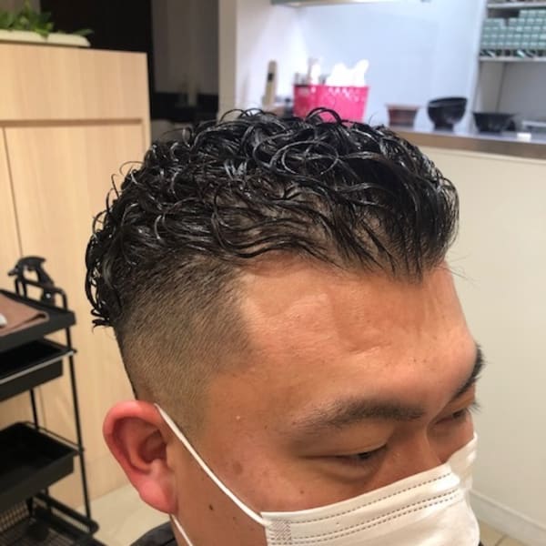 ハードパーマ×フェード