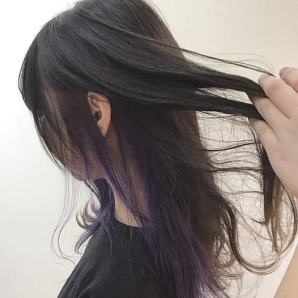 イヤリングカラー×ロングレイヤー#grandage北千住