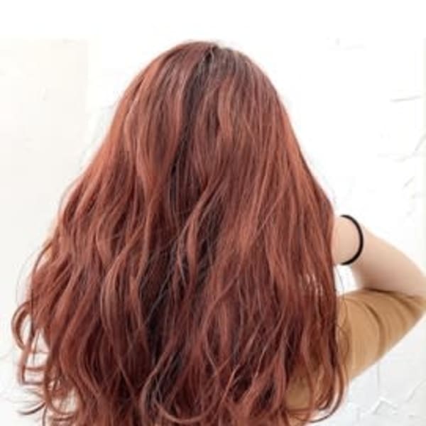 韓国ヘア_オレンジカラー_イルミナカラー_透明感カラー