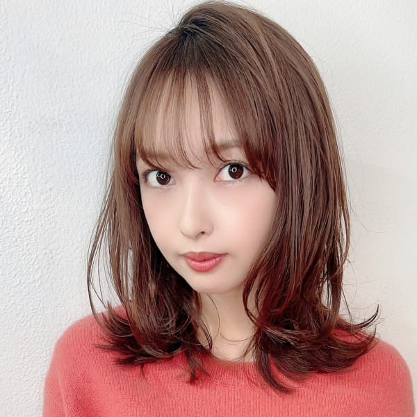 【重山祐亮】小顔外ハネカールセミディ♪