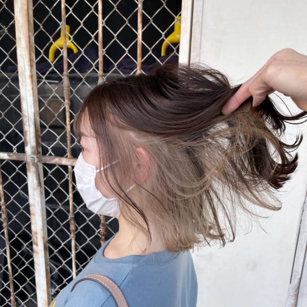 インナーカラー【ミルクティーベージュ】