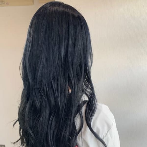 ブルー系ヘアカラー