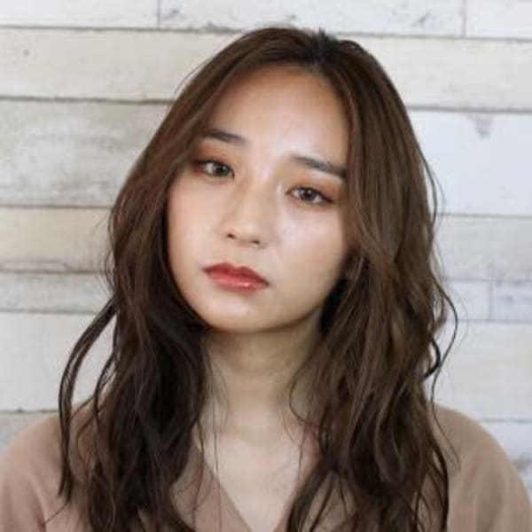 センターパートロング