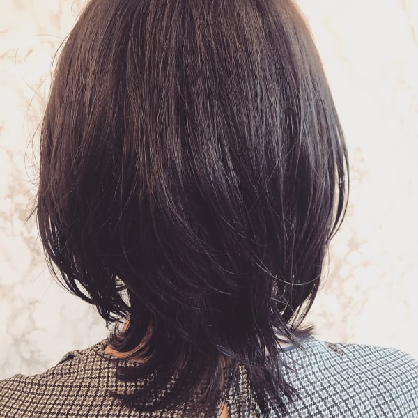 スタイリング簡単、エアリーウルフ