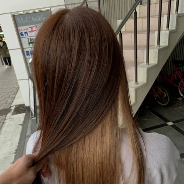 ベージュ系インナーカラー