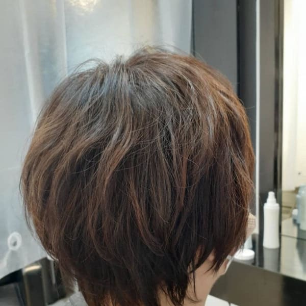 ショートボブ ハイライト Hug Lug ハグアンドラグ のヘアスタイル 美容院 美容室を予約するなら楽天ビューティ