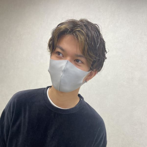 【tocca 天王寺】メンズパーマ×ポイントカラー