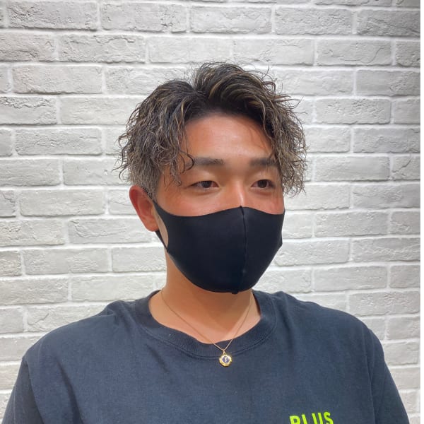 細メッシュ×ツイストスパイラルセンターパート