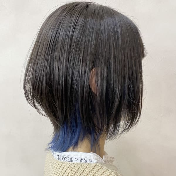 【Euphoria/岩崎】ダークアッシュインナーカラーウルフ