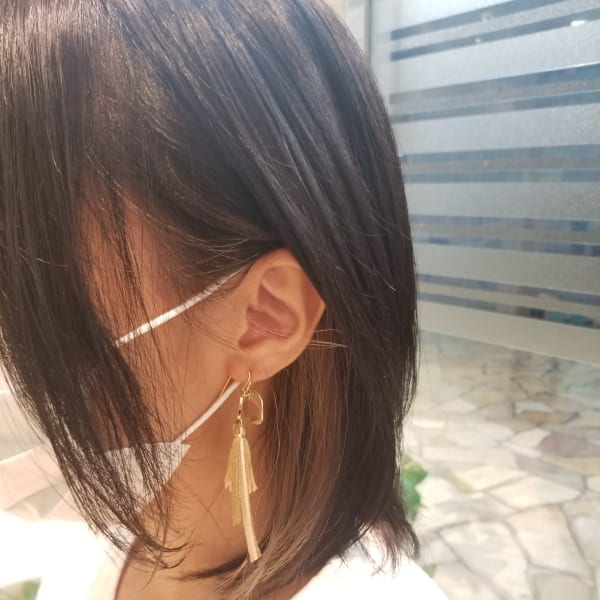 イヤリングカラー【ミルクティーベージュ】