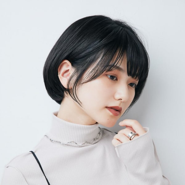 黒髪ボブ/イルミナカラー/髪質改善/白髪染め/川越/川越駅