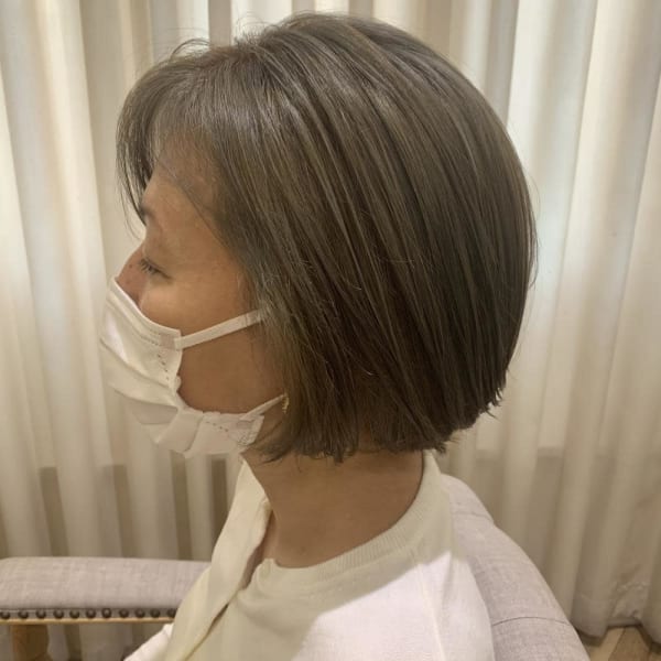 白髪生かしカラー