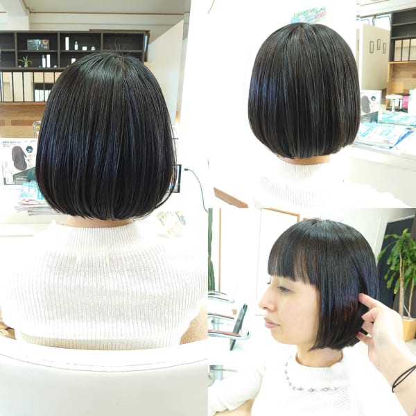 ミディアムヘアスタイル